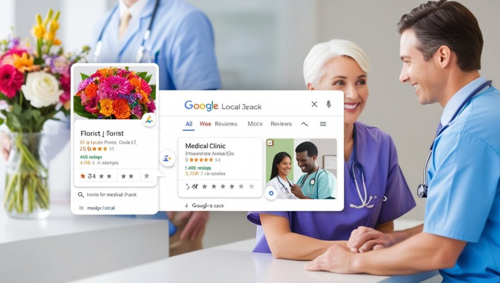 Google Local Pack results for a small business using local SEO services after following "Affordable SEO for Small Business" by TenzDigital