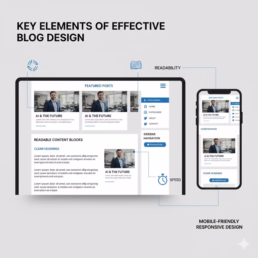 Key elements of effective blog website design