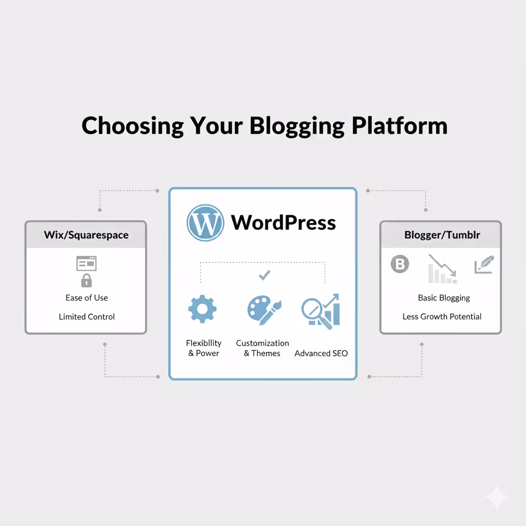 WordPress platform for blogging beginners