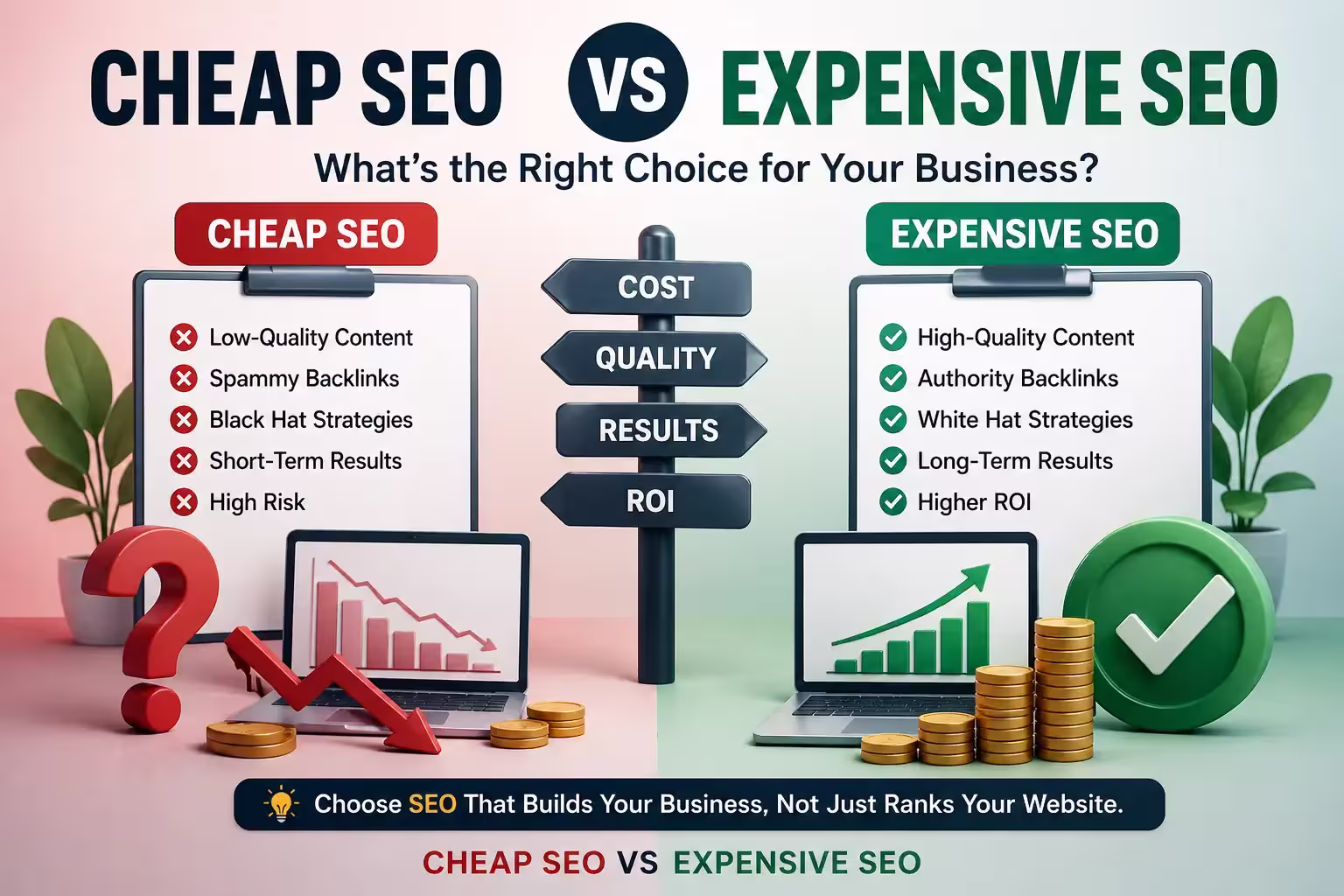 comparison of cheap seo vs expensive seo